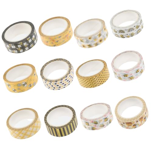 NUOBESTY 12er-pack Klebeband Dekorative Washi-aufkleber für Scrapbooking Planer Karten NUOBESTY 12er-pack Klebeband Dekorative Washi-aufkleber für Scrapbooking Planer Karten von NUOBESTY
