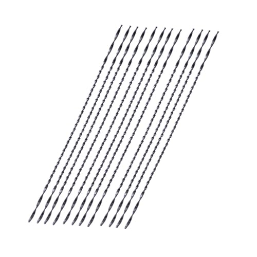 NUOBESTY 12 Stück Handsägenzubehör Spiralblätter für Dekupiersägen spiralförmige Klingen Sägeblätter mit Spiralverzahnung Schneiden von Spiralsägeblättern 45# Stahl Black von NUOBESTY