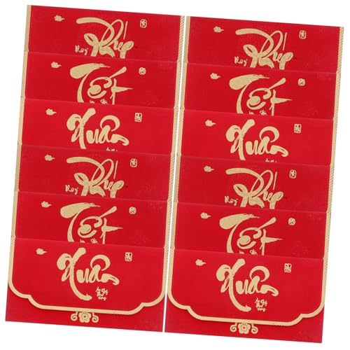 NUOBESTY 12 Stück Jahr Des Pferdes Traditionelle Hong Bao Geldumschläge für Hochzeiten und NUOBESTY 12 Stück Jahr Des Pferdes Traditionelle Hong Bao Geldumschläge für Hochzeiten und von NUOBESTY