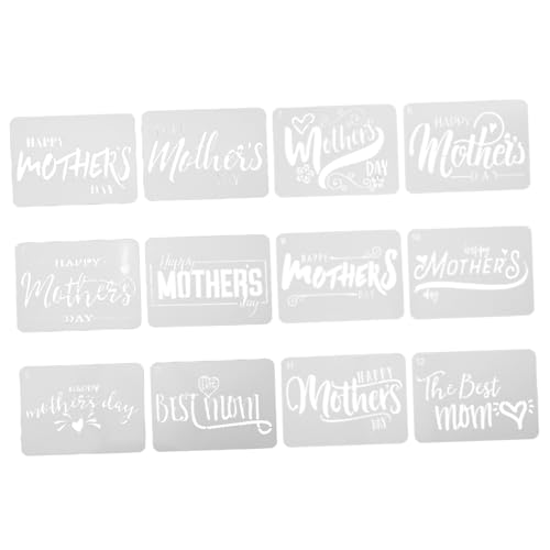 NUOBESTY 12 Stück Malvorlage Große Buchstabenschablonen Malen Mütter Wände Mutter Mama-schablone Dekorative Wandkunst Schablonen Zum Basteln Wiederverwendbar Malschablone Weiß Das Haustier NUOBESTY 12 Stück Malvorlage Große Buchstabenschablonen Malen Mütter Wände Mutter Mama-schablone Dekorative Wandkunst Schablonen Zum Basteln Wiederverwendbar Malschablone Weiß Das Haustier von NUOBESTY
