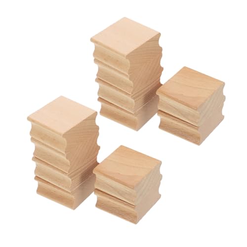 NUOBESTY 12 Stück Rillengriff Holzstempel Blanko Holzstempel zum Schnitzen für Scrapbooking Diy Projekte und Kreative Bastelarbeiten NUOBESTY 12 Stück Rillengriff Holzstempel Blanko Holzstempel zum Schnitzen für Scrapbooking Diy Projekte und Kreative Bastelarbeiten von NUOBESTY