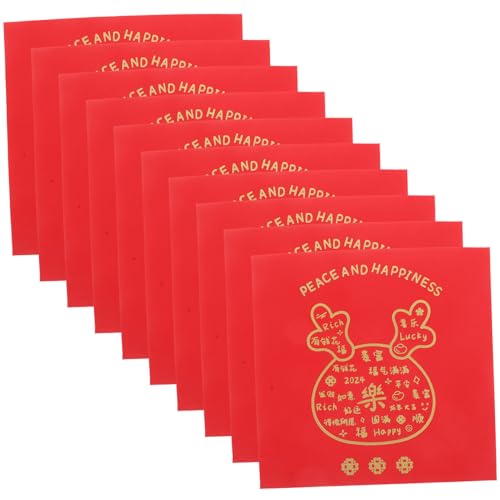 NUOBESTY 12 Stück Roter Umschlag zum Jahr des Drachen Vorabend roter Geldsack Glück Geldbeutel Geldumschläge Mond- Geldtasche zum chinesischen Neujahr papierrote pakete Neujahr Geldbeutel NUOBESTY 12 Stück Roter Umschlag zum Jahr des Drachen Vorabend roter Geldsack Glück Geldbeutel Geldumschläge Mond- Geldtasche zum chinesischen Neujahr papierrote pakete Neujahr Geldbeutel von NUOBESTY