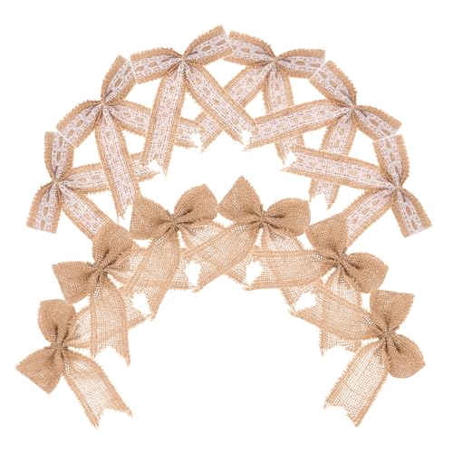 NUOBESTY 12 Stück Spitze Dekorative Weihnachtsbänder für Wände und Weihnachtsbaumverschönerungen Rustikale Diy Dekorationen für Feiertage von NUOBESTY