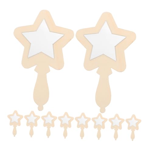 NUOBESTY 12 Stück Teiliges DIY Holzhandspiegel für Bruchsicherer Kleiner Holzspiegel zum Bemalen Tragbarer Handlicher Spiegel für Kinderbasteln und Kreative Mädchengeburtstag Party NUOBESTY 12 Stück Teiliges DIY Holzhandspiegel für Bruchsicherer Kleiner Holzspiegel zum Bemalen Tragbarer Handlicher Spiegel für Kinderbasteln und Kreative Mädchengeburtstag Party von NUOBESTY