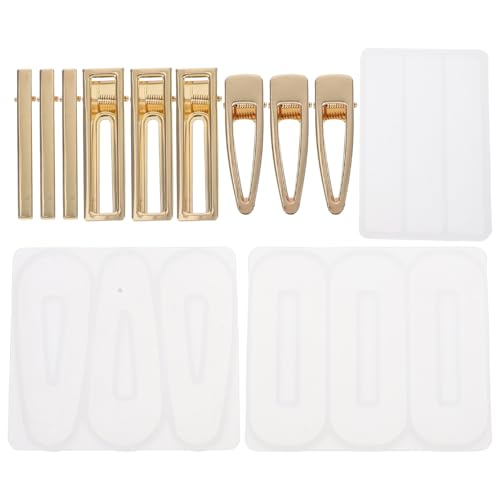 NUOBESTY 12 Stück Teiliges DIY Silikon Haarspangen Gießformen Set Flexible Epoxidharz Formen für Schmuckherstellung Wiederverwendbar Reißfest Inklusive Silikonformen und Metall haarspangen NUOBESTY 12 Stück Teiliges DIY Silikon Haarspangen Gießformen Set Flexible Epoxidharz Formen für Schmuckherstellung Wiederverwendbar Reißfest Inklusive Silikonformen und Metall haarspangen von NUOBESTY