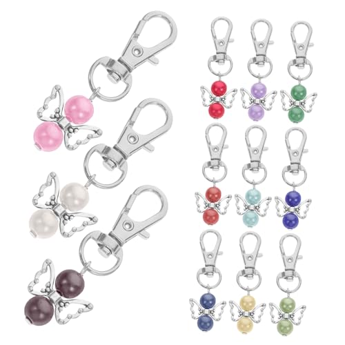 NUOBESTY 12 Stück Teiliges Engel Schlüsselanhänger mit Flügel Pendants Dekorative Anhänger für Hochzeiten Babypartys und Robustem und Gefertigt NUOBESTY 12 Stück Teiliges Engel Schlüsselanhänger mit Flügel Pendants Dekorative Anhänger für Hochzeiten Babypartys und Robustem und Gefertigt von NUOBESTY