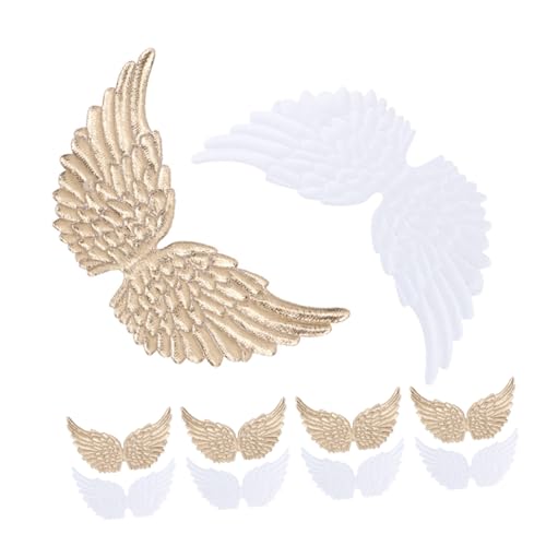 NUOBESTY 12 Stück Teiliges Engelsflügel Zubehör aus Leicht und Bequem Große Flügel in Gold und Weiß für Party und Geburtstagskostüme Vielseitige Accessoires für Feierlichkeiten NUOBESTY 12 Stück Teiliges Engelsflügel Zubehör aus Leicht und Bequem Große Flügel in Gold und Weiß für Party und Geburtstagskostüme Vielseitige Accessoires für Feierlichkeiten von NUOBESTY