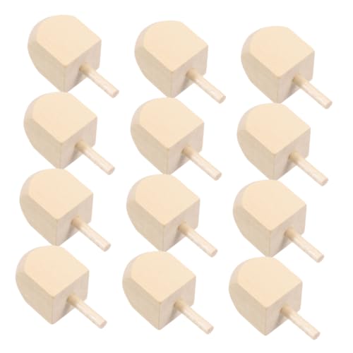 NUOBESTY 12 Stück Teiliges Hanukkah Holz Dreidel Naturbelassene Unbemalte Dreidel Spinning Tops für DIY Traditionelle Chanukka Holzspielzeuge für Familienfeiern und Festtagsdekoration NUOBESTY 12 Stück Teiliges Hanukkah Holz Dreidel Naturbelassene Unbemalte Dreidel Spinning Tops für DIY Traditionelle Chanukka Holzspielzeuge für Familienfeiern und Festtagsdekoration von NUOBESTY