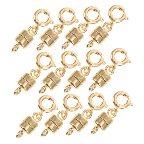 NUOBESTY 12 Stück Teiliges Magnetisches Schmuckverschluss- Halsketten Armbandverlängerung Sicherer Magnetverschluss für Halsketten Armbänder Fußkettchen Einfaches Öffnen und Schließen NUOBESTY 12 Stück Teiliges Magnetisches Schmuckverschluss- Halsketten Armbandverlängerung Sicherer Magnetverschluss für Halsketten Armbänder Fußkettchen Einfaches Öffnen und Schließen von NUOBESTY