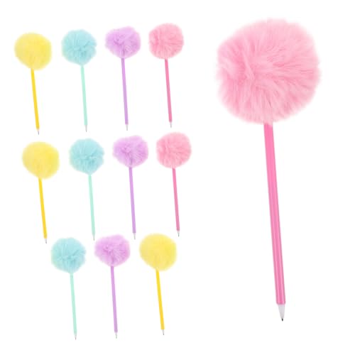 NUOBESTY 12 Stück Teiliges Pom Pom Kugelschreiber Bunte Flauschige Schreibstifte mit Weichem Plüschbommel Glatter Tintenfluss Dekoratives Schreibzubehör für Schule Büro Geburtstagsparty NUOBESTY 12 Stück Teiliges Pom Pom Kugelschreiber Bunte Flauschige Schreibstifte mit Weichem Plüschbommel Glatter Tintenfluss Dekoratives Schreibzubehör für Schule Büro Geburtstagsparty von NUOBESTY