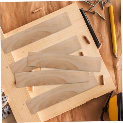 NUOBESTY 12 Stück Teiliges Rechteckige Kiefernholzplatten Naturbelassen Vielseitig für Bastelholz DIY Holzhandwerk Holzplanken für Regale Leicht und Robust mit Natürlicher Maserung von NUOBESTY