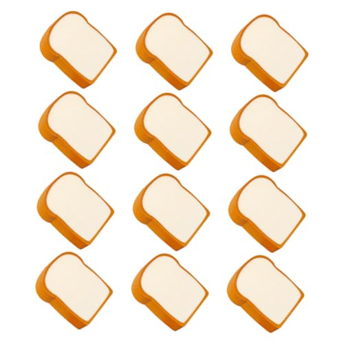 NUOBESTY 12 Stück Teiliges Toastbrot radiergummis in Bunter Cartoon optik Leichte Tragbare Schul radierer für Schüler und Langlebig für Schreiben Zeichnen und Bürogebrauch von NUOBESTY