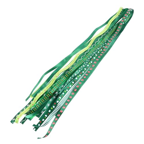NUOBESTY 12 Stück Weihnachtsband geschenkband ribbon dekoweihnachten Feiertags-Ripsband-Satinbänder Ballongewichte und Band Gold Geschenkverpackungsband Weihnachtsdekoration Polyester Green NUOBESTY 12 Stück Weihnachtsband geschenkband ribbon dekoweihnachten Feiertags-Ripsband-Satinbänder Ballongewichte und Band Gold Geschenkverpackungsband Weihnachtsdekoration Polyester Green von NUOBESTY