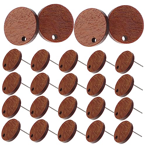 NUOBESTY 120 Stk Geometrische Ohrstecker Aus Holz Ohrring Zu Finden Quadratische Ohrstecker Rohlinge Für Ohrstecker Aus Holz Post-creolen-ohrring Ohrstecker Basis Leer Lieferungen Fräulein von NUOBESTY