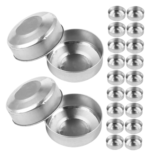 NUOBESTY 120 Stück Aluminium Teelichtdochte Winddichte Kerzenhalter für Diy Kerzen Vielseitige Teelichtdosen für Zuhause Hochzeiten und Feste Robuste Aluminium Kerzenformen für Teelichter von NUOBESTY