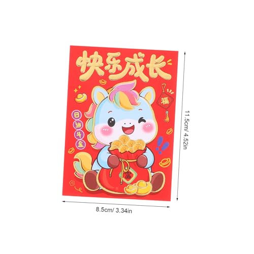 NUOBESTY 120 Stück Lucky Money Umschläge Jahr Des Pferdes Karton Umschläge Lunar Year Geldtaschen Cartoon Pferdemotiv Traditionelle Rote für Frühlingsfest NUOBESTY 120 Stück Lucky Money Umschläge Jahr Des Pferdes Karton Umschläge Lunar Year Geldtaschen Cartoon Pferdemotiv Traditionelle Rote für Frühlingsfest von NUOBESTY