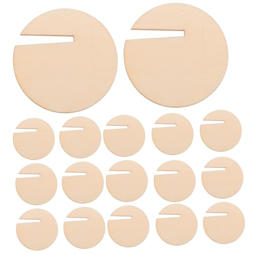 NUOBESTY 120 Stück Runde Unbeschriftete Getränkeschilder aus Holz für Hochzeiten und Partys zur Individuellen Beschriftung und Dekoration für Drinnen und Draußen von NUOBESTY