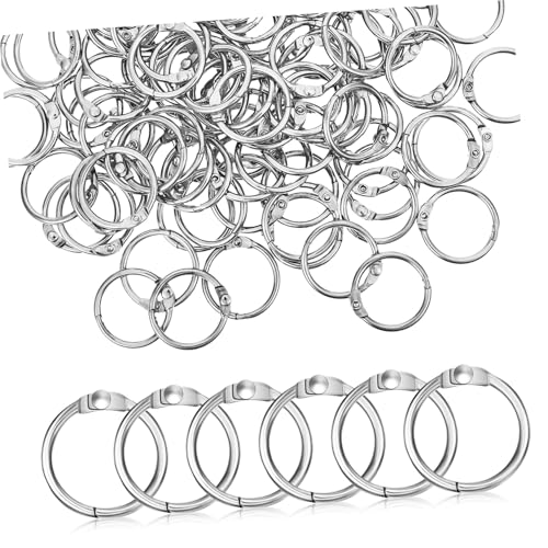 NUOBESTY 120 Stück Teiliges Metall Buchringe Runde Binder Ringe mit Sicherem Verschluss Rostfrei Langlebig für Notizbücher Karteikarten Scrapbooking und Bastelprojekte NUOBESTY 120 Stück Teiliges Metall Buchringe Runde Binder Ringe mit Sicherem Verschluss Rostfrei Langlebig für Notizbücher Karteikarten Scrapbooking und Bastelprojekte von NUOBESTY