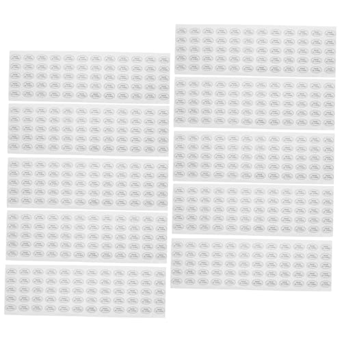 NUOBESTY 1200 Stück PVC Selbstklebende China Herstellungs-etiketten Oval Ölbeständig Reißfest Weißer Aufkleber Für Küche Lebensmittel Verpackung Lagerung von NUOBESTY