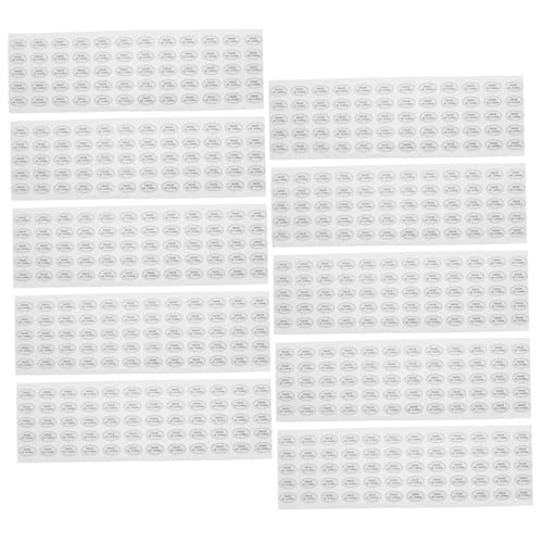 NUOBESTY 1200 Stück Wasserdichte Ovale Pvc-etiketten Reißfeste China Produktaufkleber Selbstklebend Kratzfest für Lebensmittelverpackung und Küchenorganisation von NUOBESTY