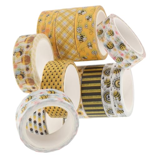 NUOBESTY 12Rollen Washi Tape Set mit Dekoratives Klebeband mit Bienendruck für DIY Projekte Scrapbooking und Geschenkverpackungen Vielseitig Einsetzbar und Praktisch für Kreative NUOBESTY 12Rollen Washi Tape Set mit Dekoratives Klebeband mit Bienendruck für DIY Projekte Scrapbooking und Geschenkverpackungen Vielseitig Einsetzbar und Praktisch für Kreative von NUOBESTY