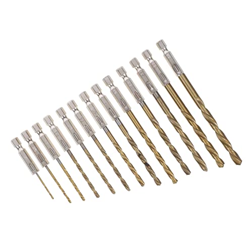NUOBESTY 13 Stück Bohrer-Set Bohrer aus Zement Twist Mauerwerk Mehrzweck-Spiralbohrer Sechskant-Spiralbohrer Betonbohrer verdrehte Bohrer Sechskantbohrer Stahl NUOBESTY 13 Stück Bohrer-Set Bohrer aus Zement Twist Mauerwerk Mehrzweck-Spiralbohrer Sechskant-Spiralbohrer Betonbohrer verdrehte Bohrer Sechskantbohrer Stahl von NUOBESTY