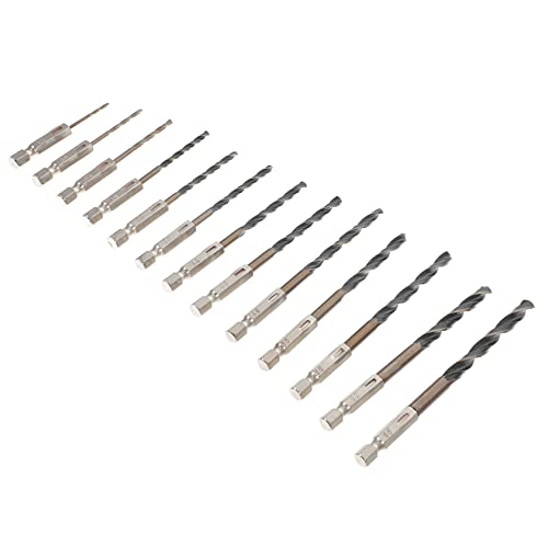 NUOBESTY 13Stücke Teiliges Sechskantbohrer Set Hss Metallbohrer Für Holz Stahl Und Metall Hochgeschwindigkeitsstahl Bohrwerkzeuge Für Präzise Anwendungen NUOBESTY 13Stücke Teiliges Sechskantbohrer Set Hss Metallbohrer Für Holz Stahl Und Metall Hochgeschwindigkeitsstahl Bohrwerkzeuge Für Präzise Anwendungen von NUOBESTY