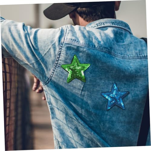 NUOBESTY 14 Stück Teiliges Pailletten Stern patches Aufbügelbare Kleidung Applikationen für Pullover und Jacken Selbstklebend Bunte Stickerei Aufnäher zur Reparatur und Dekoration von NUOBESTY 14 Stück Teiliges Pailletten Stern patches Aufbügelbare Kleidung Applikationen für Pullover und Jacken Selbstklebend Bunte Stickerei Aufnäher zur Reparatur und Dekoration von von NUOBESTY