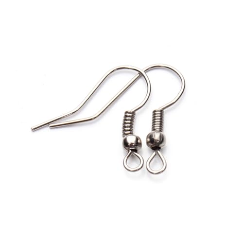 NUOBESTY 140 Stück Teiliges DIY Ohrhaken Bunte Feder Ohrbügel aus Langlebigem Material Vielseitige Schmuckzubehör für Ohrring Herstellung Leicht Biegbar zum Schmuck Selber Machen von NUOBESTY