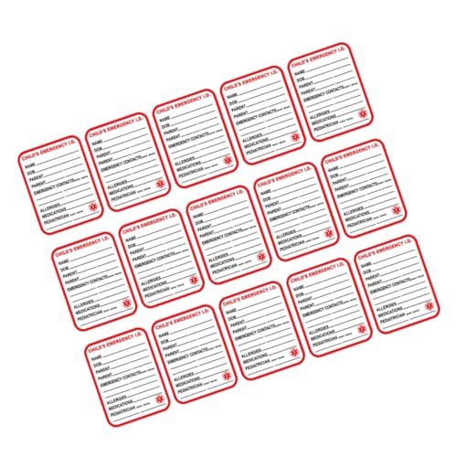 NUOBESTY 15 Stück Etiketten Medizinische Informationsaufkleber Notfalletiketten Etiketten Notfalletiketten Zur Identifikation Kupferplattenaufkleber NUOBESTY 15 Stück Etiketten Medizinische Informationsaufkleber Notfalletiketten Etiketten Notfalletiketten Zur Identifikation Kupferplattenaufkleber von NUOBESTY