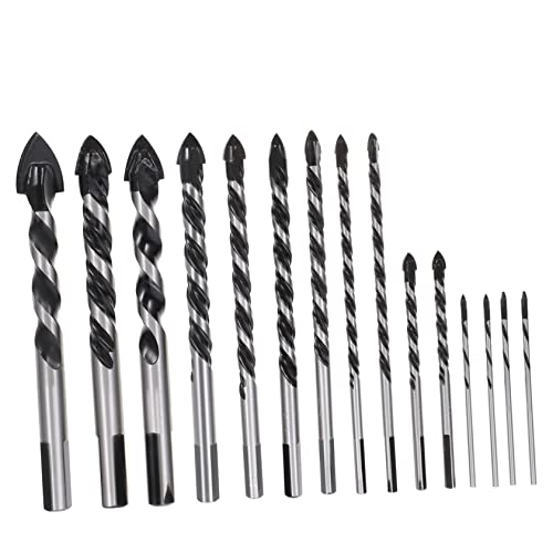 NUOBESTY 15 Stück Multifunktionales Bohrbitset Wolframcarbid Bohrer für Ziegel Hartmetall Ziegelbohrer Mauerwerk Bohrer für Fliesen Bohrer für Stein Steinbohrer Stahl NUOBESTY 15 Stück Multifunktionales Bohrbitset Wolframcarbid Bohrer für Ziegel Hartmetall Ziegelbohrer Mauerwerk Bohrer für Fliesen Bohrer für Stein Steinbohrer Stahl von NUOBESTY
