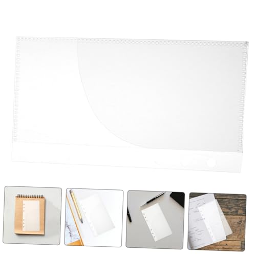 NUOBESTY 15 Stück Teiliges Binder Taschen Transparente Seitlich Offene PP Loose Leaf Hüllen Wasserfeste Dokumenten Organizer für Bargeld und Notizen Flexibles Einstecksystem für Studium von NUOBESTY