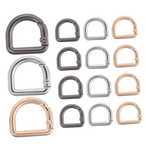 NUOBESTY 15 Stück Teiliges D-ring Metall Federringe Robuste Verbindungsschnallen für Taschen Stilvolle Halter für Schlüsselanhänger Rucksäcke Geldbörsen und Diy-zubehör NUOBESTY 15 Stück Teiliges D-ring Metall Federringe Robuste Verbindungsschnallen für Taschen Stilvolle Halter für Schlüsselanhänger Rucksäcke Geldbörsen und Diy-zubehör von NUOBESTY