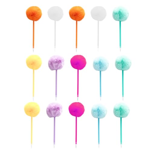 NUOBESTY 15 Stück Teiliges Pom Pom Kugelschreiber Bunte Flauschige Schreibstifte mit Weichem Griff Niedliche Kuschelige Kugelschreiber für Schule Büro Weihnachts Geburtstagsfeiern NUOBESTY 15 Stück Teiliges Pom Pom Kugelschreiber Bunte Flauschige Schreibstifte mit Weichem Griff Niedliche Kuschelige Kugelschreiber für Schule Büro Weihnachts Geburtstagsfeiern von NUOBESTY