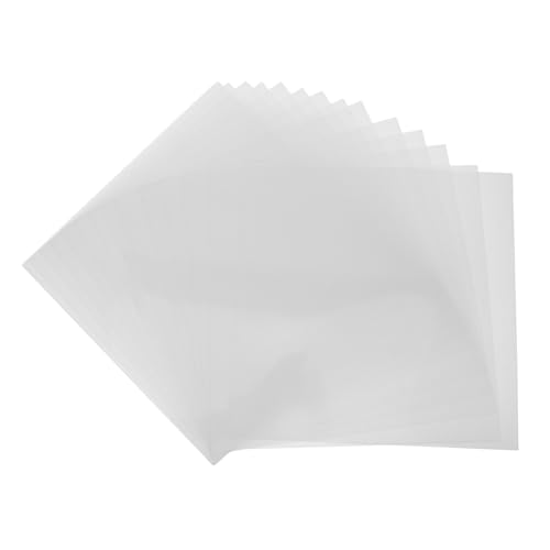 NUOBESTY 15 Stück Teiliges Wiederverwendbarer Blanko Schablonen Polyesterfolie für Diy Projekte Transparente Vorlagen für Schneidemaschinen Vielseitig Einsetzbar von NUOBESTY