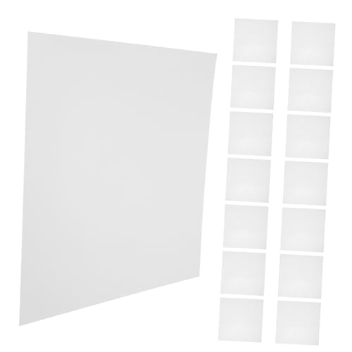 NUOBESTY 15 Stück Wiederverwendbare Transparente Schablonenblätter Kunststoff für Diy Projekte Präzise Designs und Vielfältige Bastelanwendungen von NUOBESTY