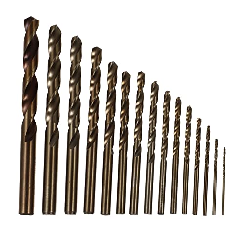 NUOBESTY 15-Teiliges Set Hochgeschwindigkeitsstahlstrang Schlüssel schwer Betonbohrer metrisch Bohrbiss für gehärteten Stahl Bohrer aus gehärtetem Stahl Bohrer Metall NUOBESTY 15-Teiliges Set Hochgeschwindigkeitsstahlstrang Schlüssel schwer Betonbohrer metrisch Bohrbiss für gehärteten Stahl Bohrer aus gehärtetem Stahl Bohrer Metall von NUOBESTY