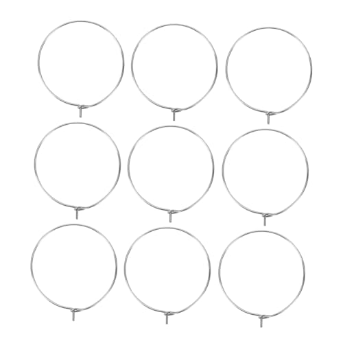 NUOBESTY 150 Stück Ohrring Rohlinge Runde Ohrhaken Schmuckzubehör DIY Ohrclips Bastelset für Ohranhänger Selbermachen Silber von NUOBESTY
