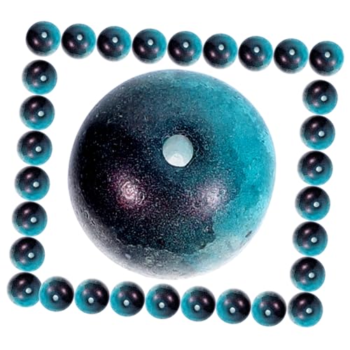 NUOBESTY 150 Stück Teiliges Große Glasperlen Blau Schwarz Bunte Spacer Perlen für Makramee Schmuck Haar und Diy Bastelarbeiten Runde Glasperlen für Armbänder und Halsketten NUOBESTY 150 Stück Teiliges Große Glasperlen Blau Schwarz Bunte Spacer Perlen für Makramee Schmuck Haar und Diy Bastelarbeiten Runde Glasperlen für Armbänder und Halsketten von NUOBESTY