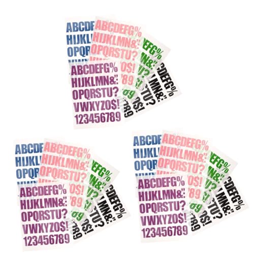 NUOBESTY 15blätter Bunte Bügelbuchstaben Patches Teiliges Aus Farbigen Applikationen Für Kleidung Taschen -dekoration Einfach Aufzubügeln Für Kreative Reparaturen Und Individuelle von NUOBESTY