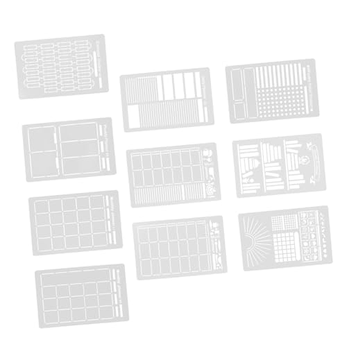 NUOBESTY 16 Stück Teiliges Tagebuch Schablonen aus Langlebigem Pet Material Vielseitig Einsetzbar für DIY Planer Scrapbook Kartengestaltung und Gewohnheitstracker für Schüler zum Schnellen NUOBESTY 16 Stück Teiliges Tagebuch Schablonen aus Langlebigem Pet Material Vielseitig Einsetzbar für DIY Planer Scrapbook Kartengestaltung und Gewohnheitstracker für Schüler zum Schnellen von NUOBESTY