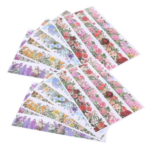 NUOBESTY 16 Stück Vintage Scrapbooking Washi Tape Dekorative Masking Tapes für Tagebuch Scrapbook und Diy Projekte Vielseitig Einsetzbar Kreative Bastelideen von NUOBESTY