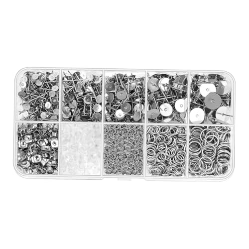 NUOBESTY 1650 Stück Teiliges Ohrstecker aus Edelstahl DIY Schmuckzubehör mit Ohrstecker Posts und Ringen für Schmuckherstellung und Ohrringreparatur Leicht Langlebig Modisch NUOBESTY 1650 Stück Teiliges Ohrstecker aus Edelstahl DIY Schmuckzubehör mit Ohrstecker Posts und Ringen für Schmuckherstellung und Ohrringreparatur Leicht Langlebig Modisch von NUOBESTY