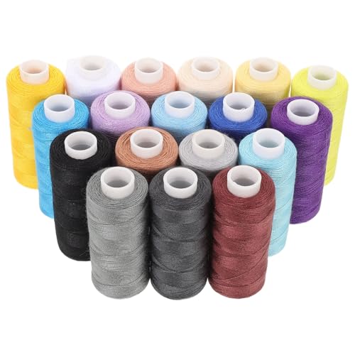 NUOBESTY 18 Stück Polyester Spulen für Hand und Maschinenstich Mehrfarbige Fäden für Kreative Diy Projekte und Reparaturen für Zuhause NUOBESTY 18 Stück Polyester Spulen für Hand und Maschinenstich Mehrfarbige Fäden für Kreative Diy Projekte und Reparaturen für Zuhause von NUOBESTY