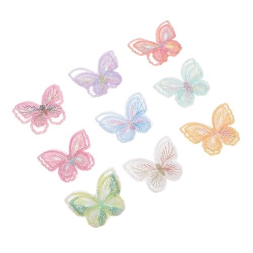 NUOBESTY 18 Stück Teiliges Schmetterling Spitzenapplikationen Doppellagige Organza Stickerei Patches zum Aufbügeln und Aufnähen Vielseitige DIY Dekoration für Kleidung Taschen Jacken NUOBESTY 18 Stück Teiliges Schmetterling Spitzenapplikationen Doppellagige Organza Stickerei Patches zum Aufbügeln und Aufnähen Vielseitige DIY Dekoration für Kleidung Taschen Jacken von NUOBESTY