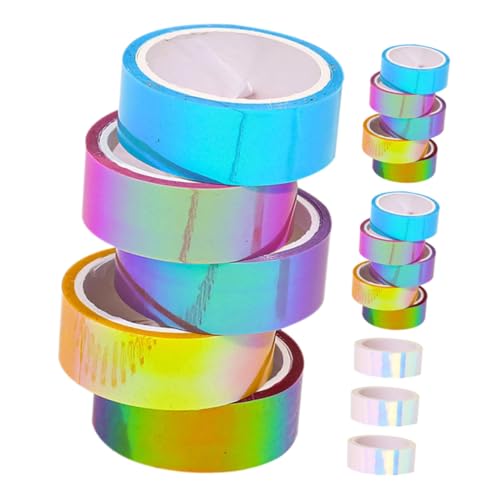 NUOBESTY 18 Stück Teiliges Washi Tape Farbverlauf Buntes Klebeband Dekoratives Masking Tape Für Scrapbooking Journal Basteln DIY Heimdekoration NUOBESTY 18 Stück Teiliges Washi Tape Farbverlauf Buntes Klebeband Dekoratives Masking Tape Für Scrapbooking Journal Basteln DIY Heimdekoration von NUOBESTY
