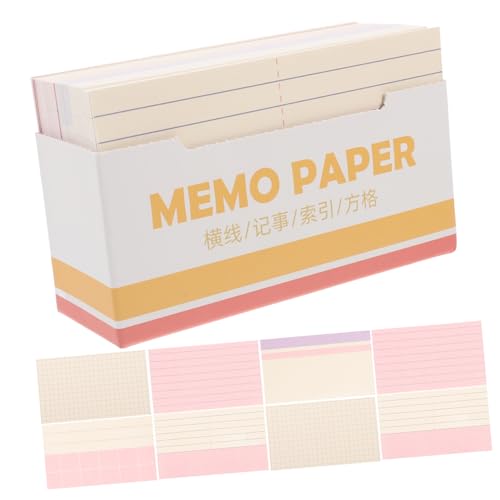 NUOBESTY 180 Blatt Haftnotizen für Karteikarten Indexkarten Minikarten Mini-Karteikarten Oxford Flash-Karte klingelt leere Karten Karteikarten mit Ringen Mini-Notizkarten Postkarten Papier von NUOBESTY