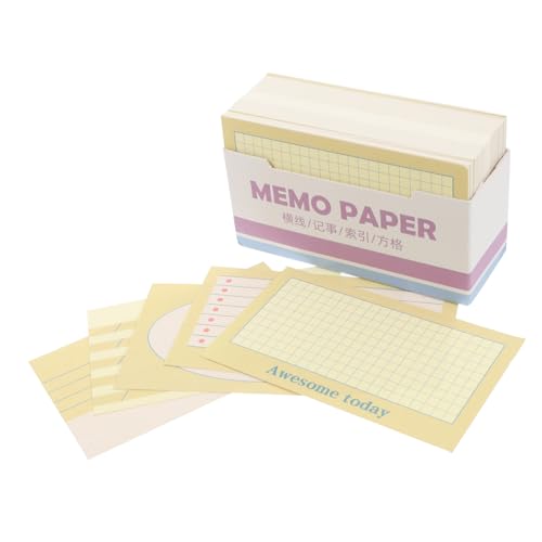 NUOBESTY 180 Stück Haftnotizen Für Karteikarten Süße Karteikarten Farbige Karteikarten Große Karteikarten Linierte Notizkarten Rosa Karteikarten Legale Blöcke Glitzer-karteikarte Papier von NUOBESTY