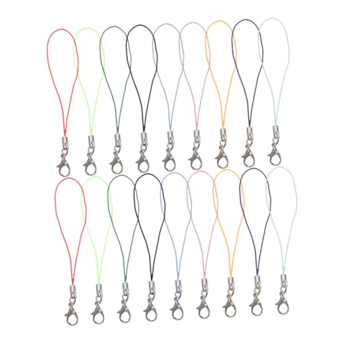 NUOBESTY 180 Stück Teiliges Bunte Lobster Clasp Handy Anhänger Bänder Vielseitige Handgelenkschlaufe für Mobiltelefone DIY Schmuck Schlüsselanhänger und Tragbare Usb-zubehörteile von NUOBESTY