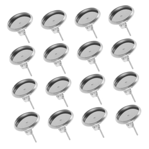 NUOBESTY 180 Stück Teiliges Edelstahl Ohrstecker Rohlinge Flache Runde Cabochon Fassung Bezel Tray Basis Leicht und Robust für DIY Schmuckherstellung und Ohrstecker Basteln NUOBESTY 180 Stück Teiliges Edelstahl Ohrstecker Rohlinge Flache Runde Cabochon Fassung Bezel Tray Basis Leicht und Robust für DIY Schmuckherstellung und Ohrstecker Basteln von NUOBESTY